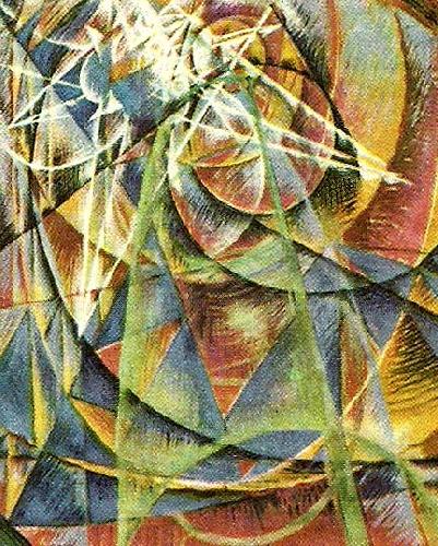 giacomo balla merkuriu passerar framfor solen